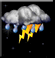 Night time, Heavy thunderstorm